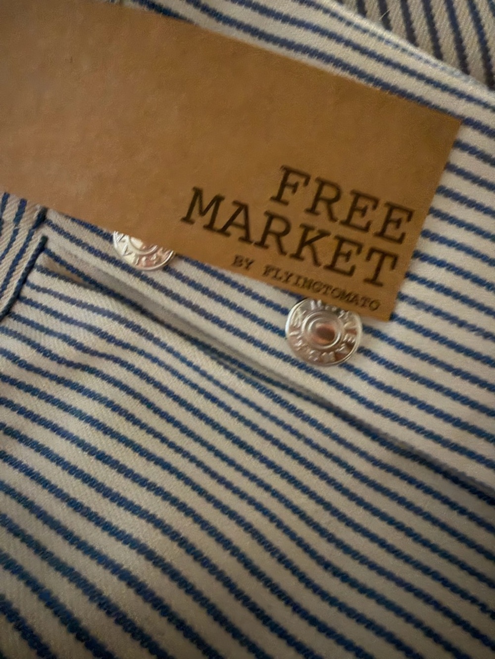 Blue Striped Square-Neck Midi Dress - Picture 2 of 2
